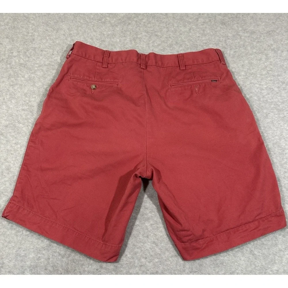Polo Ralph Lauren Shorts Men 35 Reddish Pink Chino Golf Shorts - Picture 9 of 10